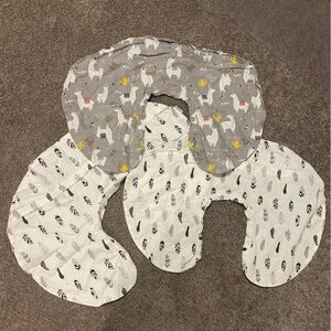 Three nursing pillow covers